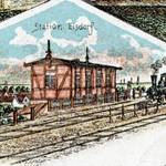 Die Eisdorfer Bahnhaltestation auf einer 1901 gelaufenen Lithografie abb. 3 die eisdorfer bahnhaltestation auf einer 1901 gelaufenen lithografie
