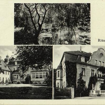 Abb. 5 Etzdorf, Mehrbild Ansichtskarte vom Rittergut, gel. 1935 HP