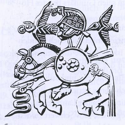 Abb. 4 Kriegsgott Odin Wodan auf seinem Pferd Sleipnir klein