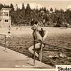 Abb. 7: Das Strandbad Pappelgrund bei Teutschenthal in den 1970er Jahren. Detailausschnitt aus einer Ansichtskarte: Leske, S. 138