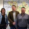 von links: Loreen Köppe (1. Stellvertreterin), Bürgermeister Tilo Eigendorf, Michael Stöhr (2. Stellvertreter)