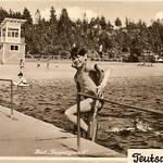 Abb. 7: Das Strandbad Pappelgrund bei Teutschenthal in den 1970er Jahren. Detailausschnitt aus einer Ansichtskarte: Leske, S. 138