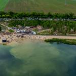 Der Pappel-Beach zur Neueröffnung 2025 von Oben &copy;Florian Seber