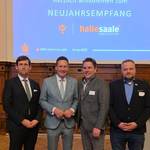 Bürgermeister der Gemeinde Teutschenthal zum Neujahrsempfang der Stadt Halle geladen