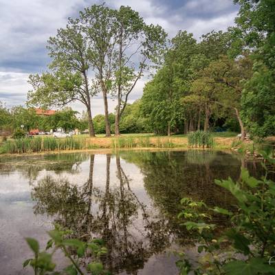 Abb. 6 Die Stelle des einstigen Gemeindebades von Unterteutschenthal heute Foto Anja Ulrich, März 2018