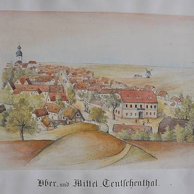 Abb. 9: Ober- und Mittelteutschenthal. Tellersammlung Kerßenbrock, Vorlagenbuch, Stadtverwaltung Lutherstadt Eisleben .